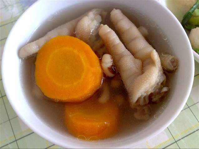 花生木瓜鸡脚汤