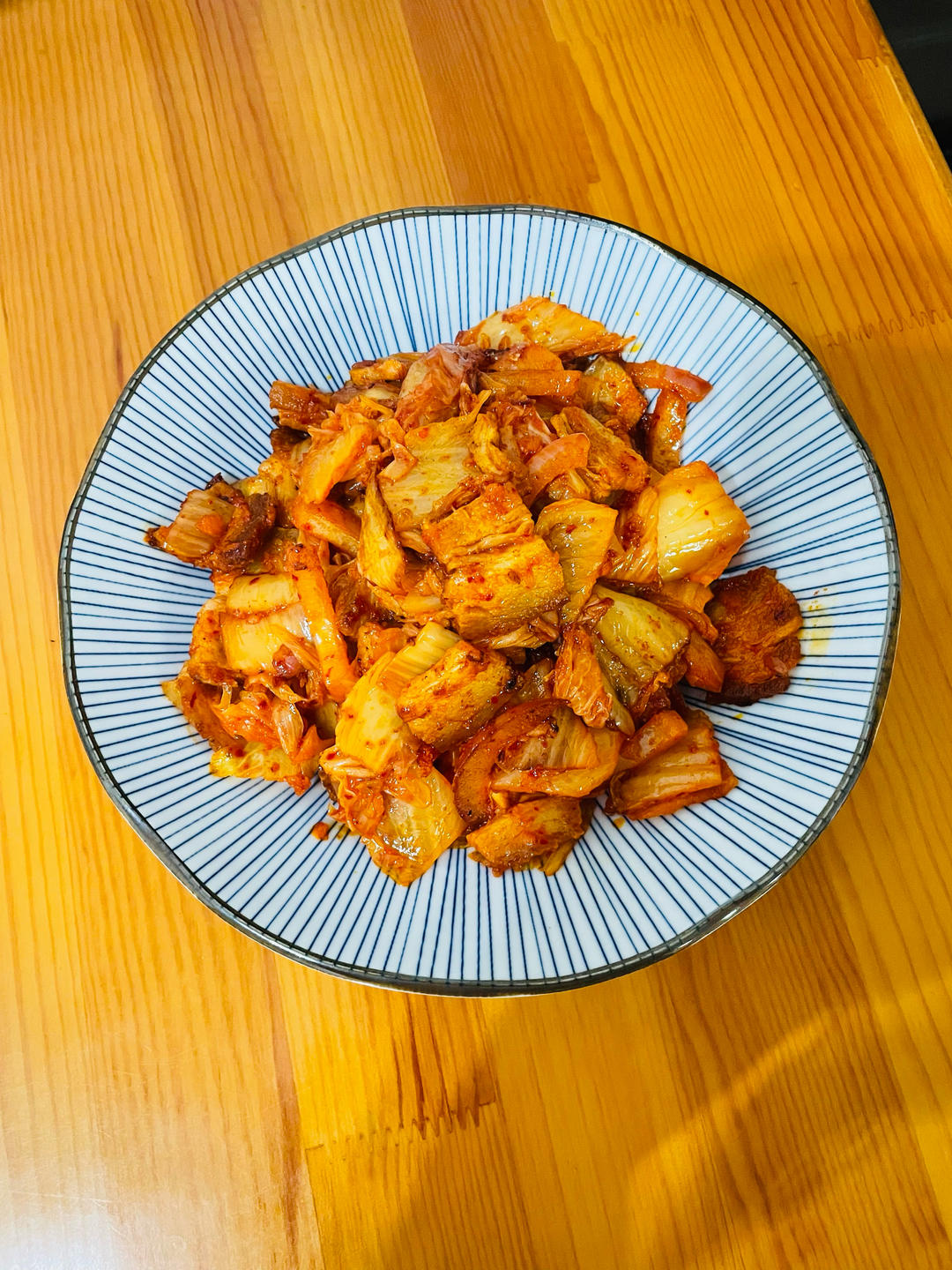 辣白菜炒五花肉