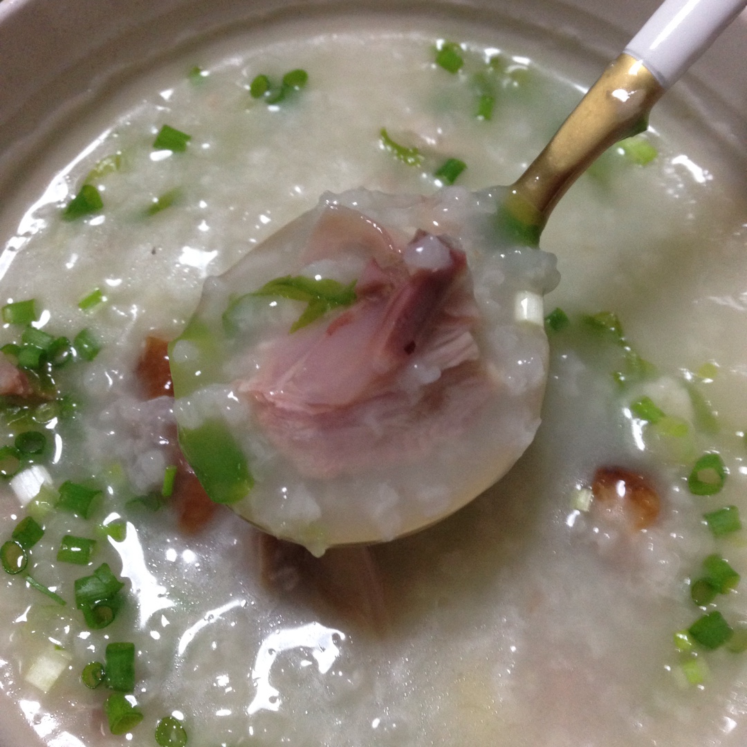 flora_rongrong做的皮蛋烧鸭粥