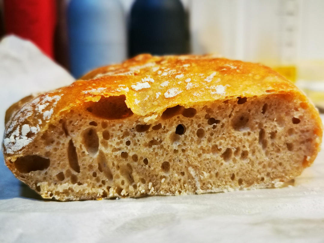 极简隔夜免揉铸铁锅欧包(easy no knead overnight artisan bread)