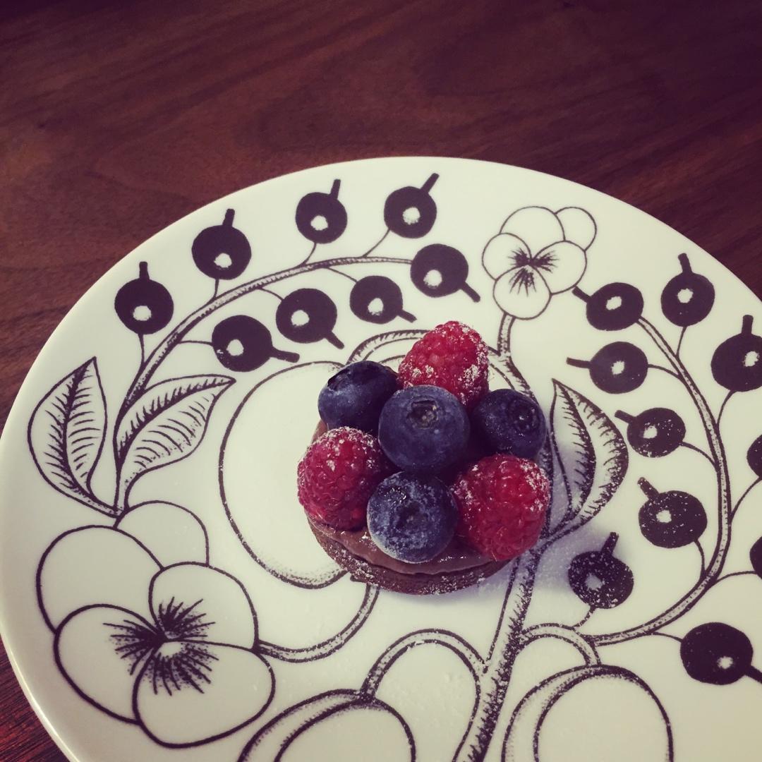 树莓巧克力塔Chocolate Tart with Raspberry