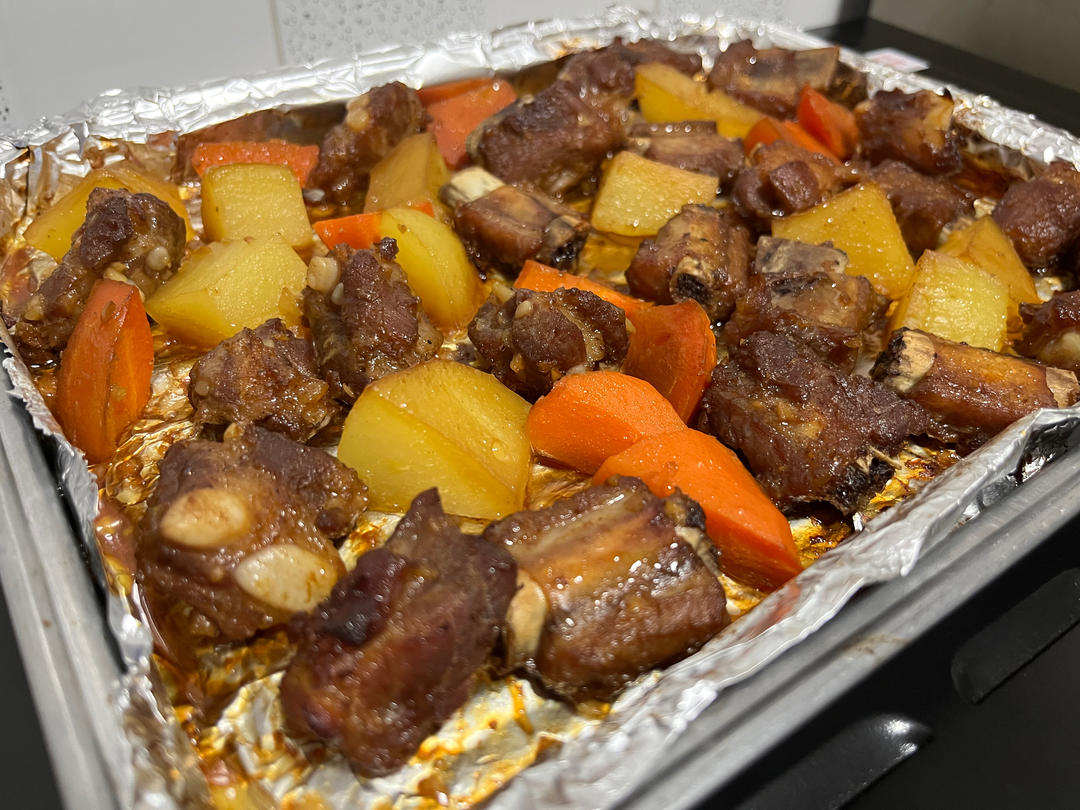 蒜香烤排骨（烤箱版）