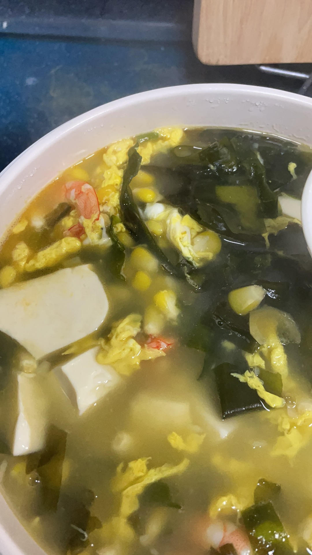 孩子增高汤 | 虾仁豆腐裙带菜汤