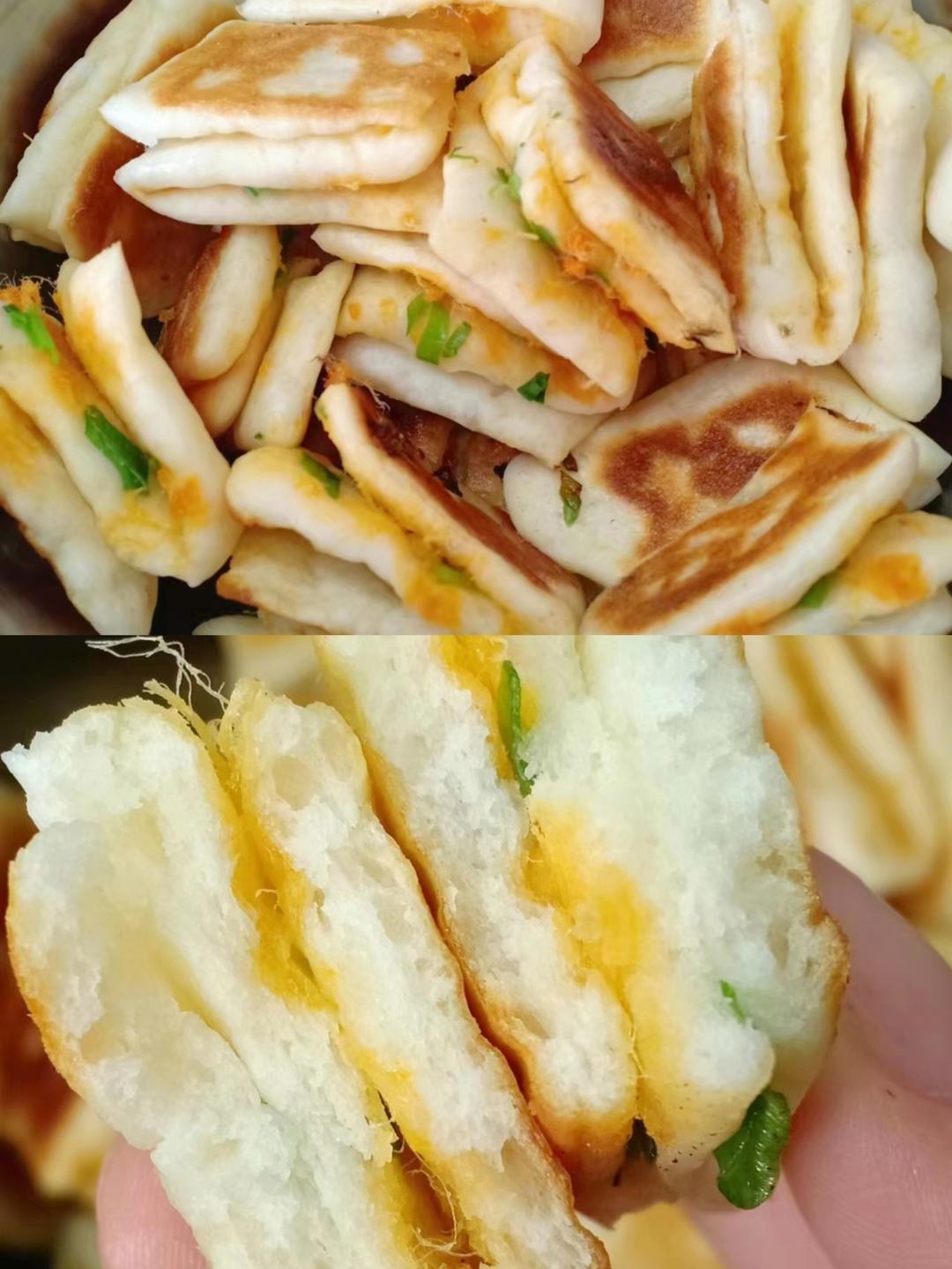 香葱肉松饼的做法