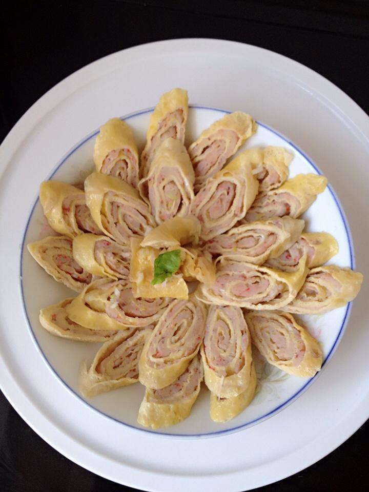 鲜虾鸡蛋卷
