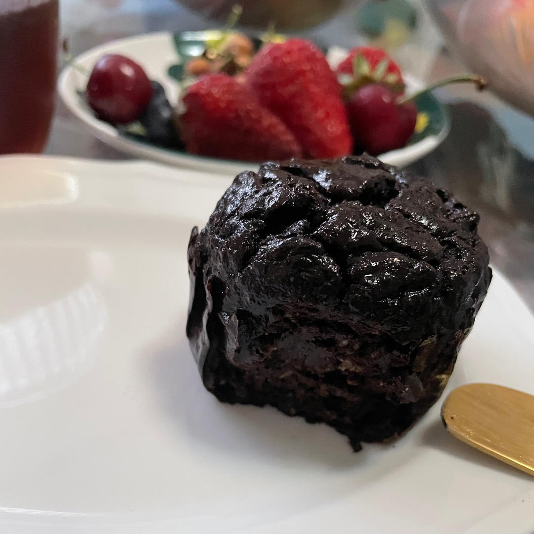 低卡海盐微熔岩可可蛋糕【轻卡小食】