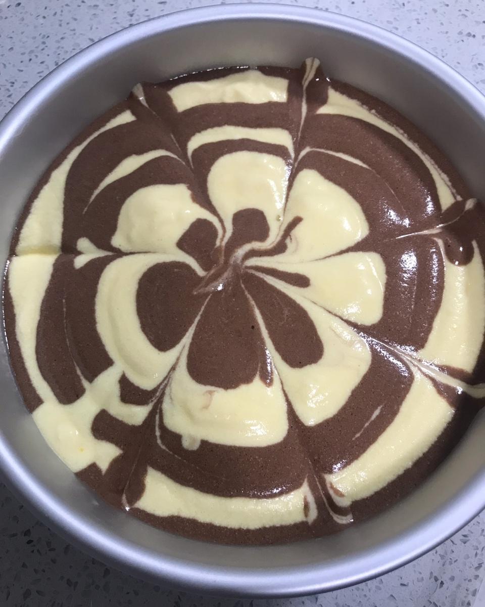 斑马纹戚风蛋糕