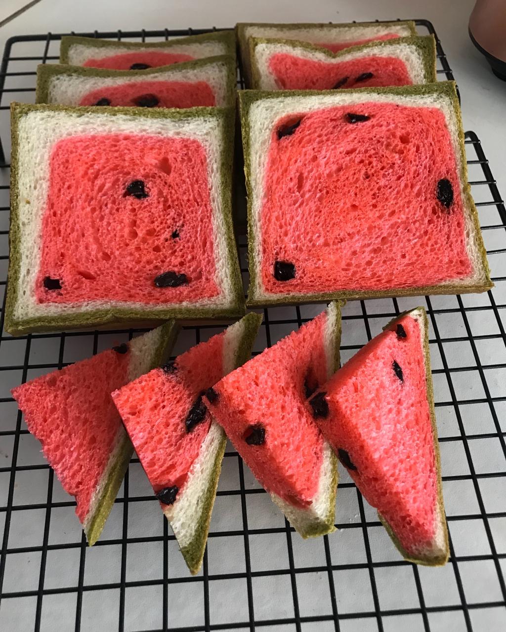 清凉西瓜吐司~天然酵种(波兰种)