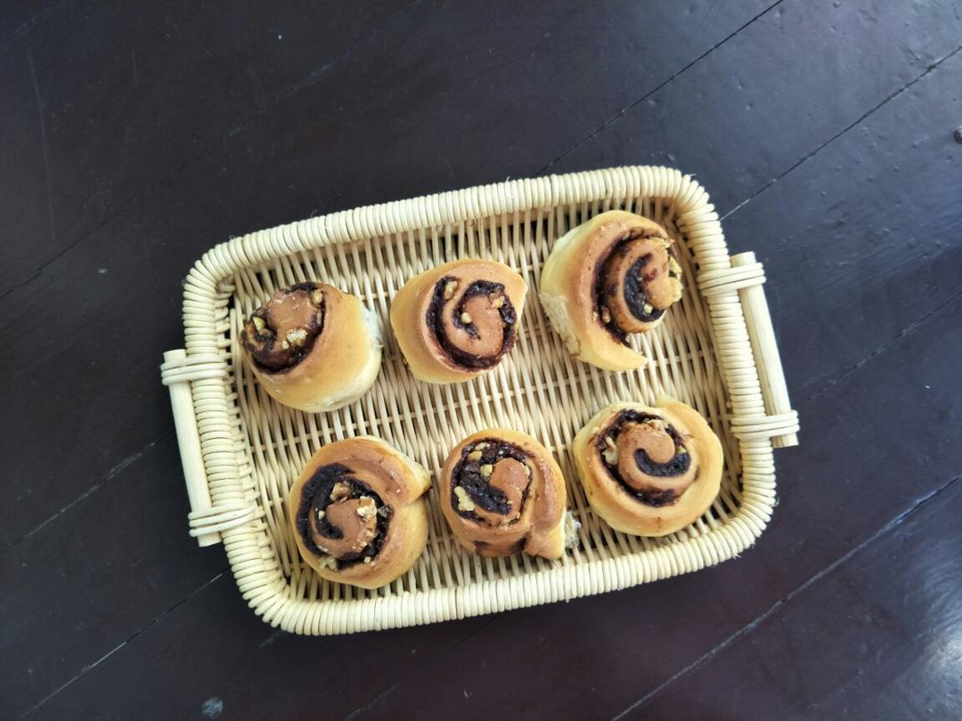 红糖肉桂核桃手撕面包