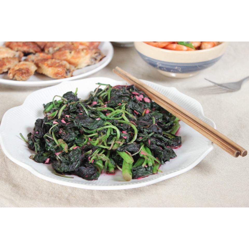 蒜茸炒红苋菜