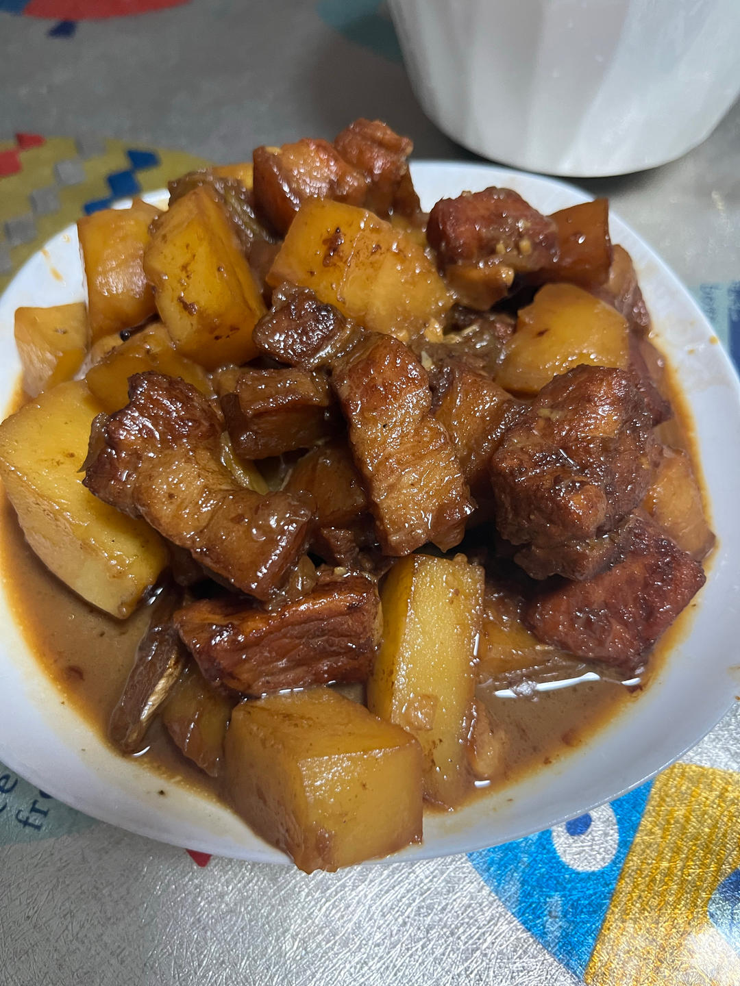红烧肉炖土豆（丝毫不腻）