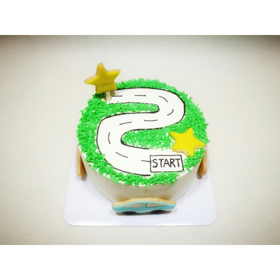 汽车总动员场景蛋糕