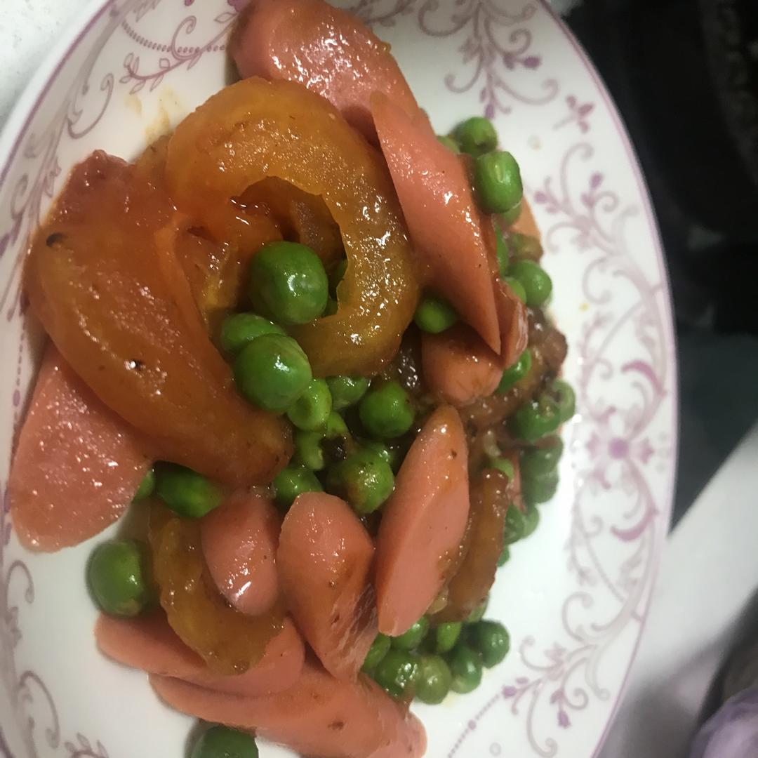 西红柿炒豌豆