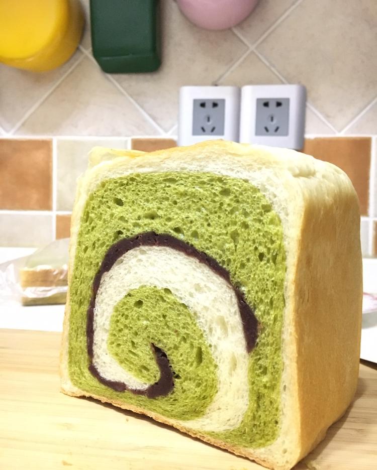 抹茶🍵蜜豆吐司