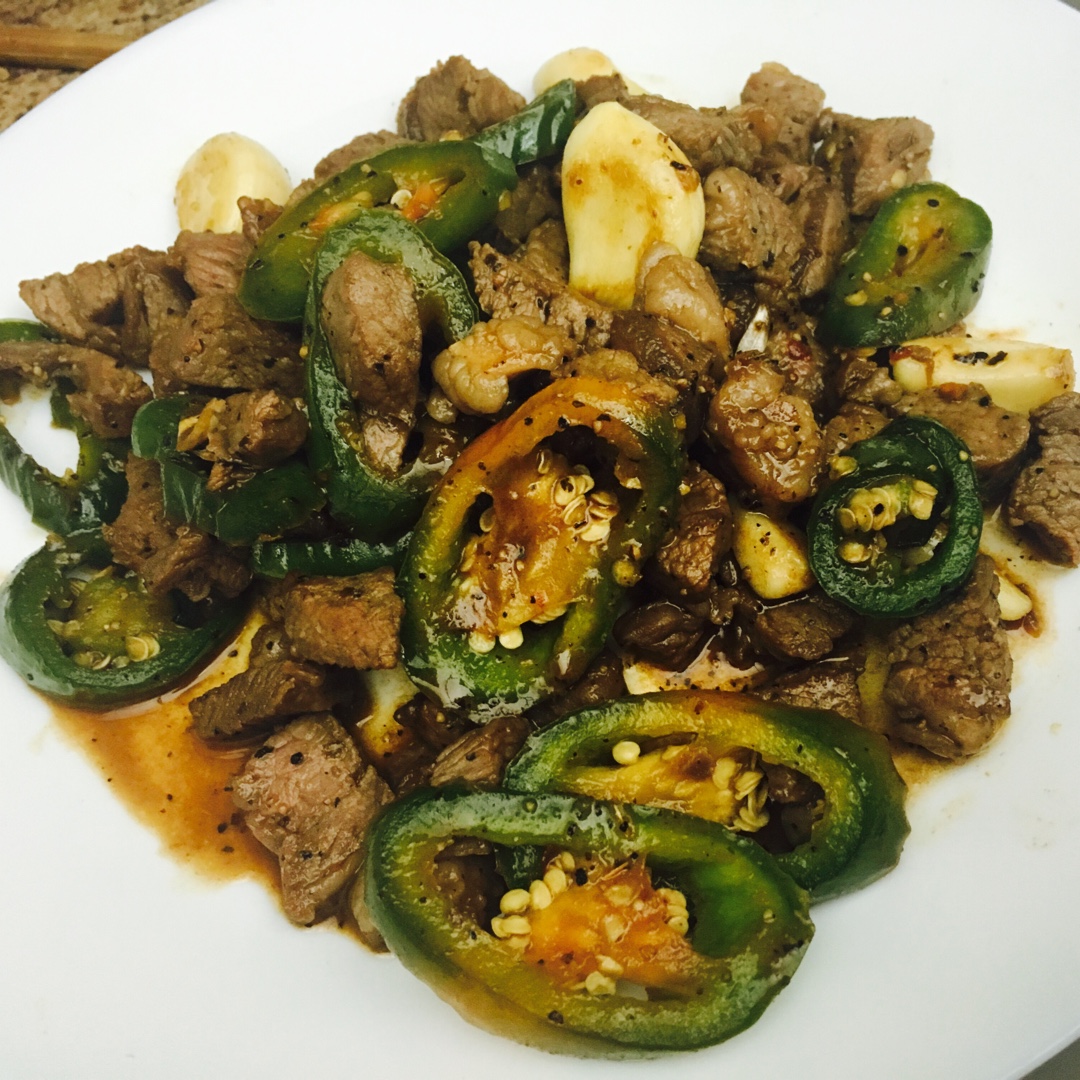 黑蒜子牛肉粒