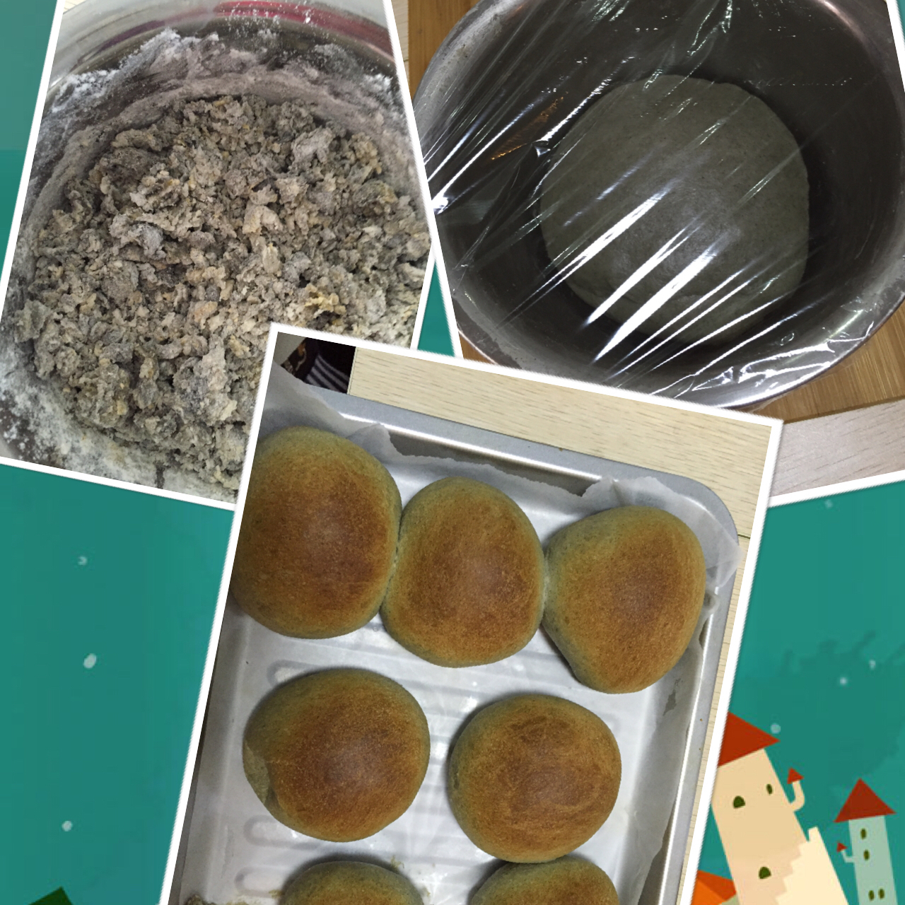 黑芝麻糊软面包