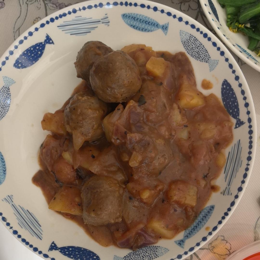 咖喱潮汕牛肉丸