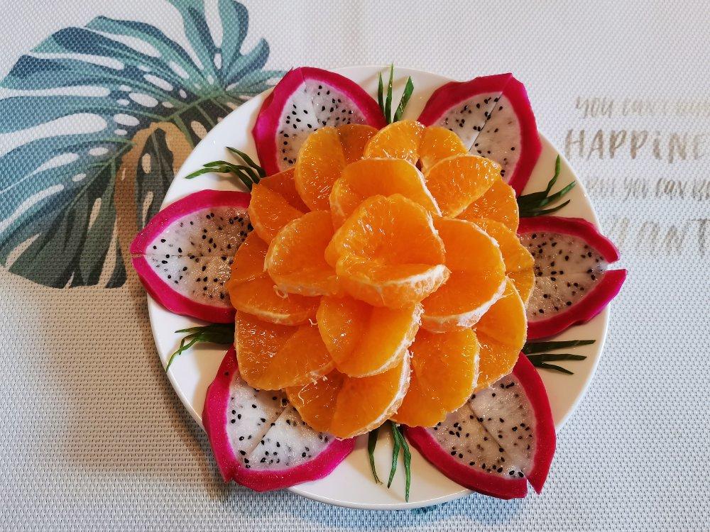 花开富贵水果拼盘