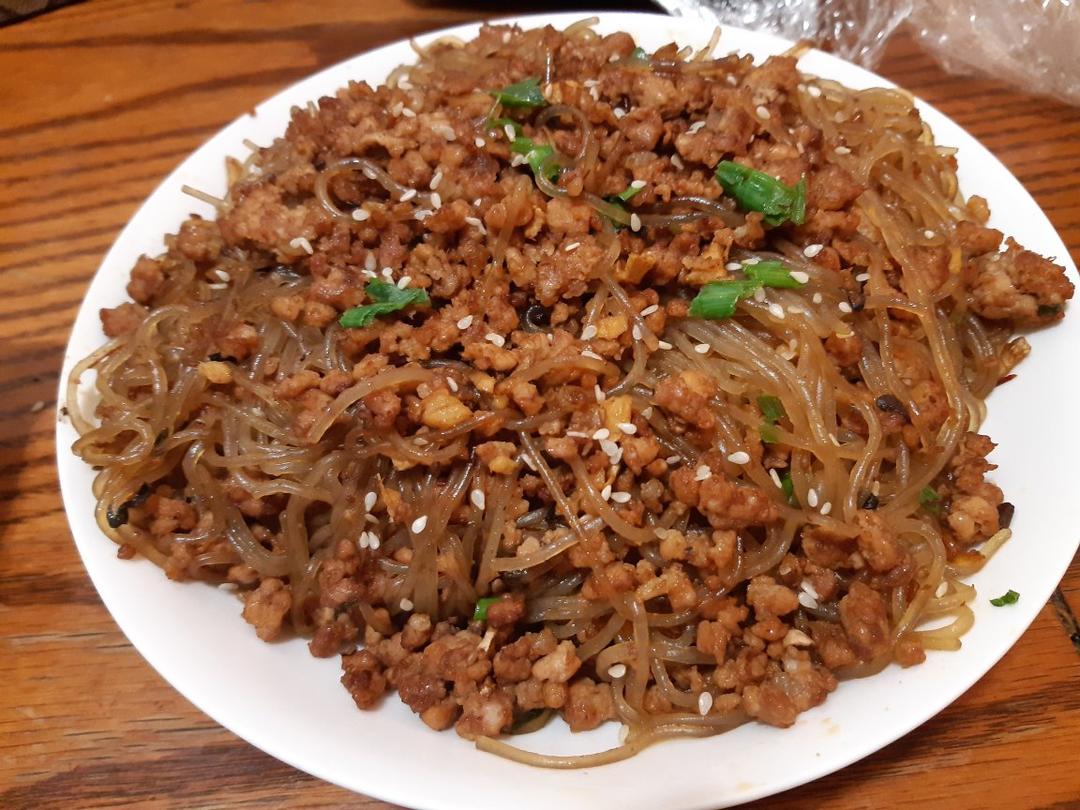 蚂蚁上树(肉末炒粉丝)超下饭‼️十分钟搞定