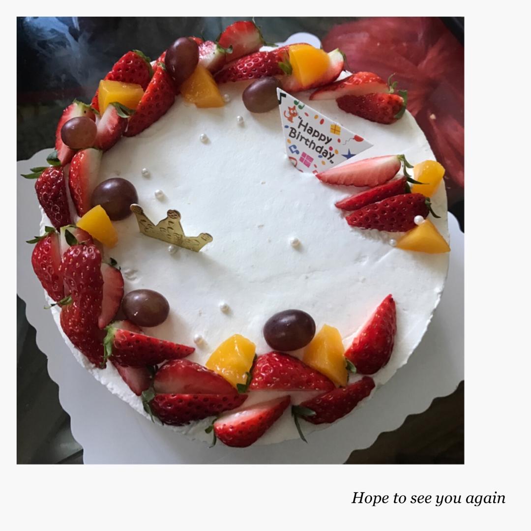 简单好做的8寸戚风蛋糕