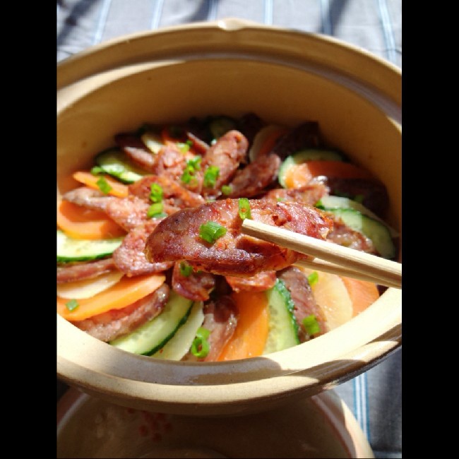 香肠煲仔饭