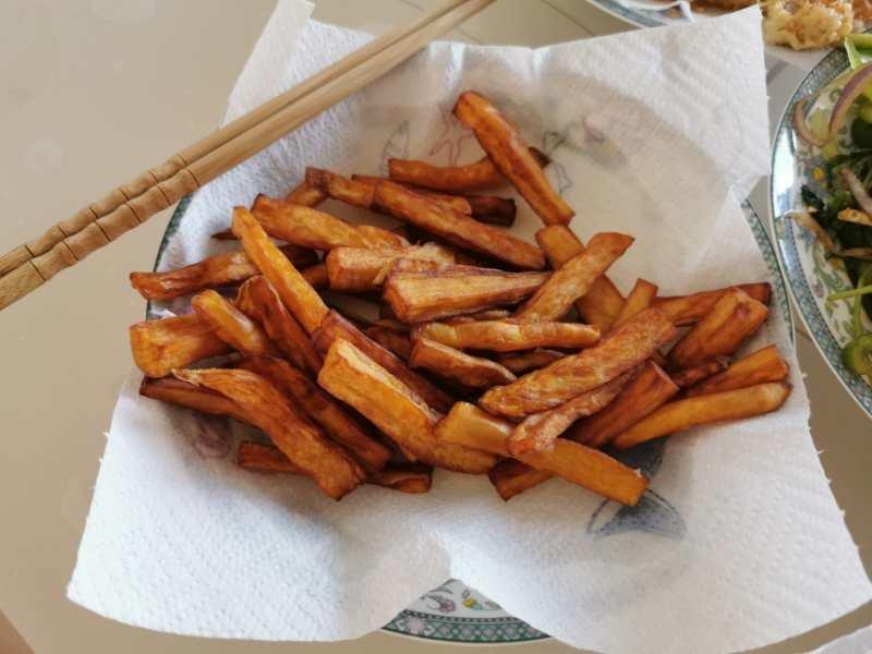 自制炸红薯条（比外边卖的更好吃）