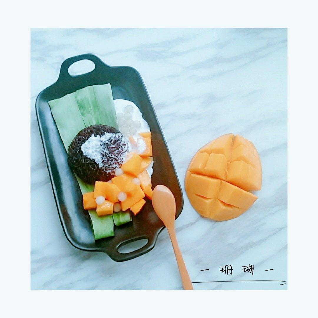 泰式香芒紫米饭（低糖版）