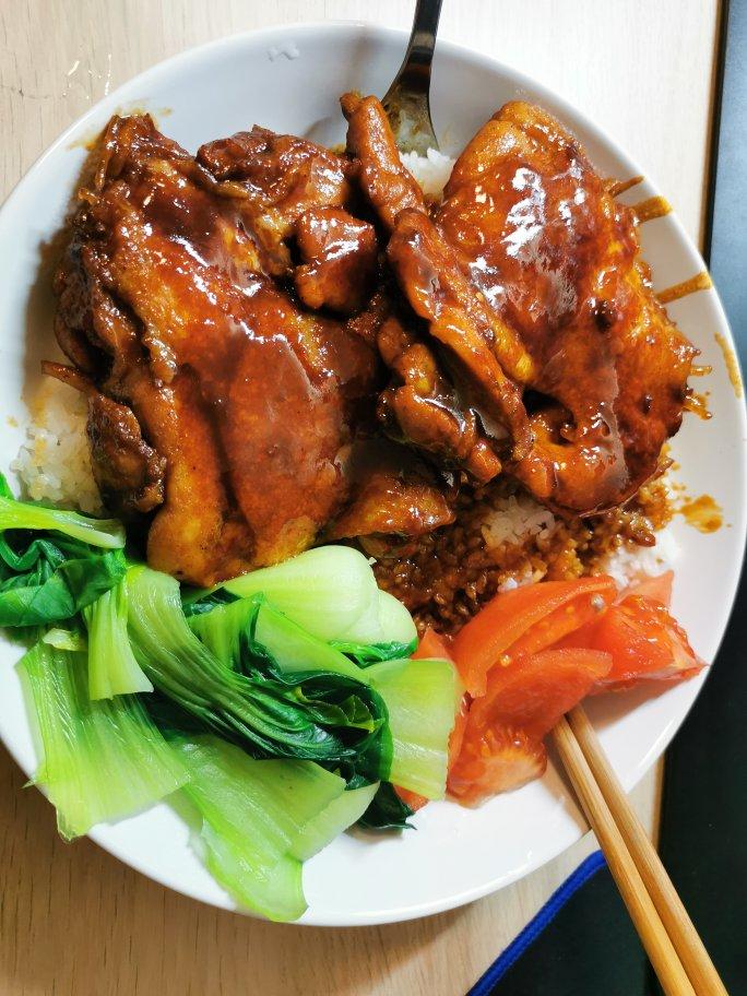照烧鸡腿饭