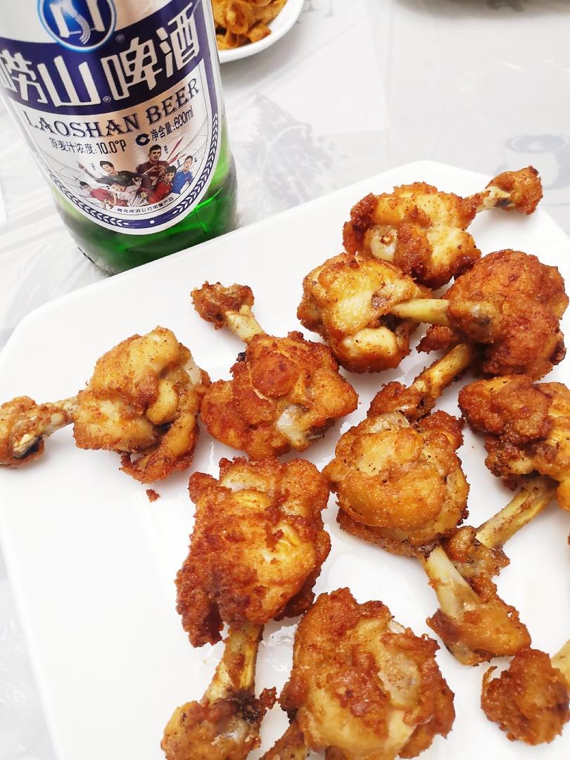 爆香的流星锤酥炸鸡腿