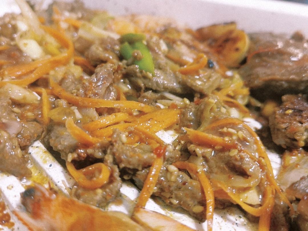 「正宗韩式烤肉」调味牛肉的腌制秘诀