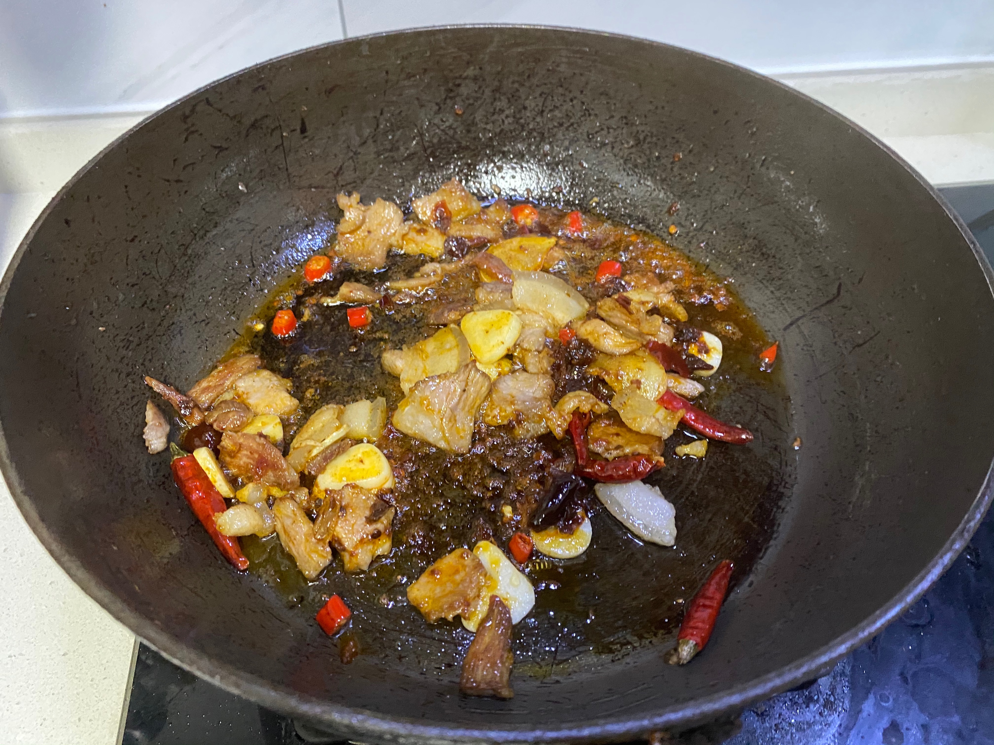 西葫芦炒肉(干锅西葫芦)的做法 步骤5