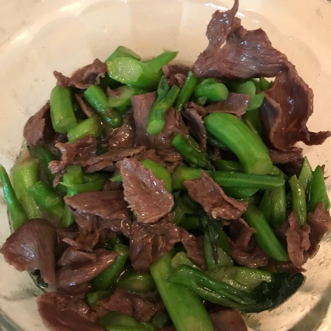 芥兰炒牛肉