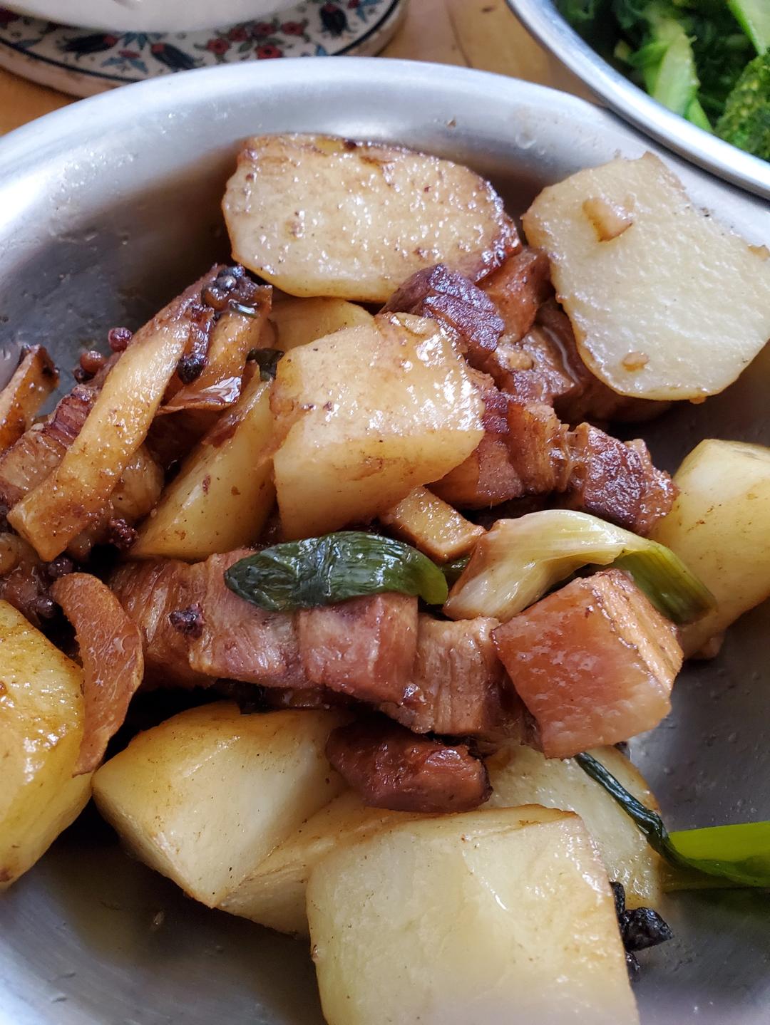 不硬不柴、果味红烧肉