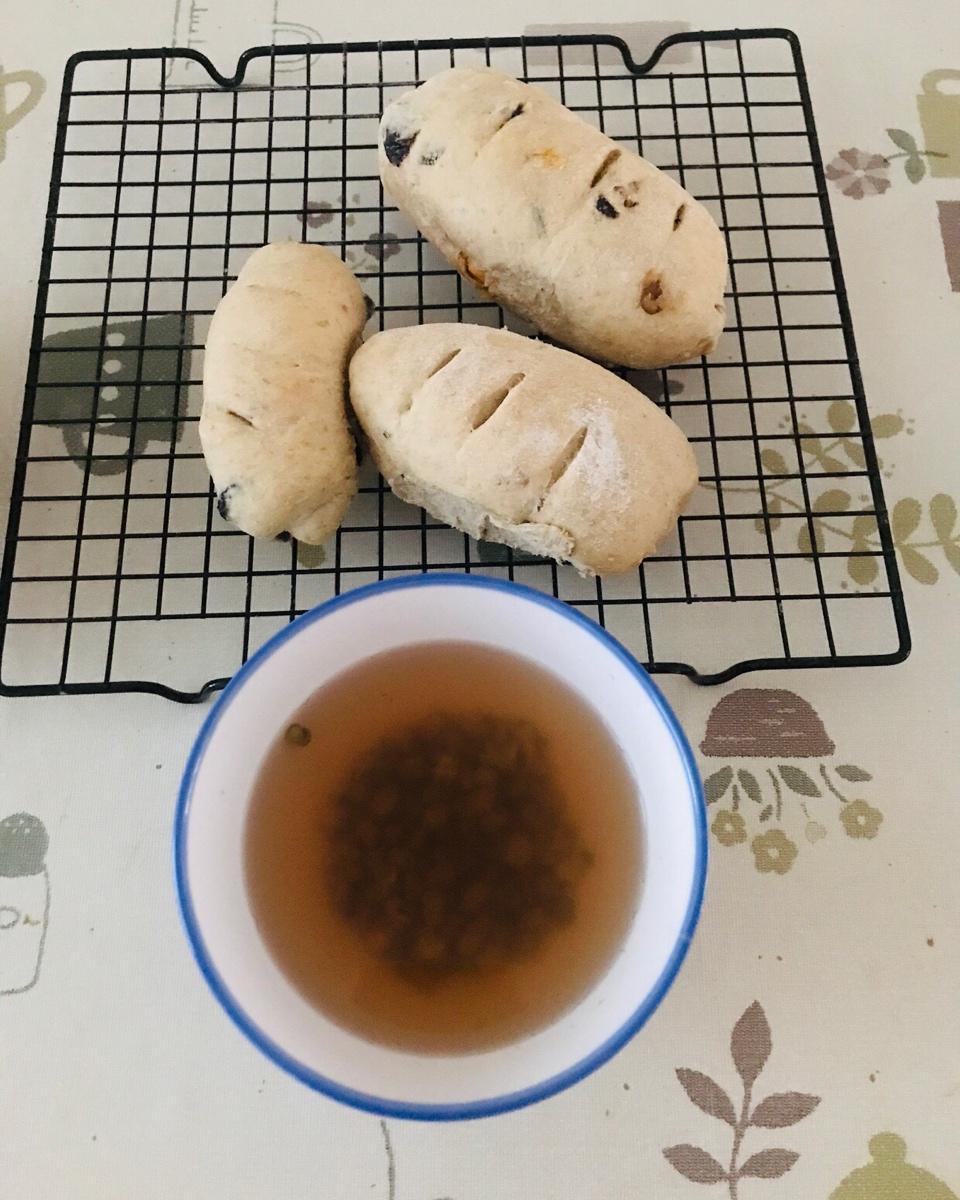 无油无糖全麦果干面包