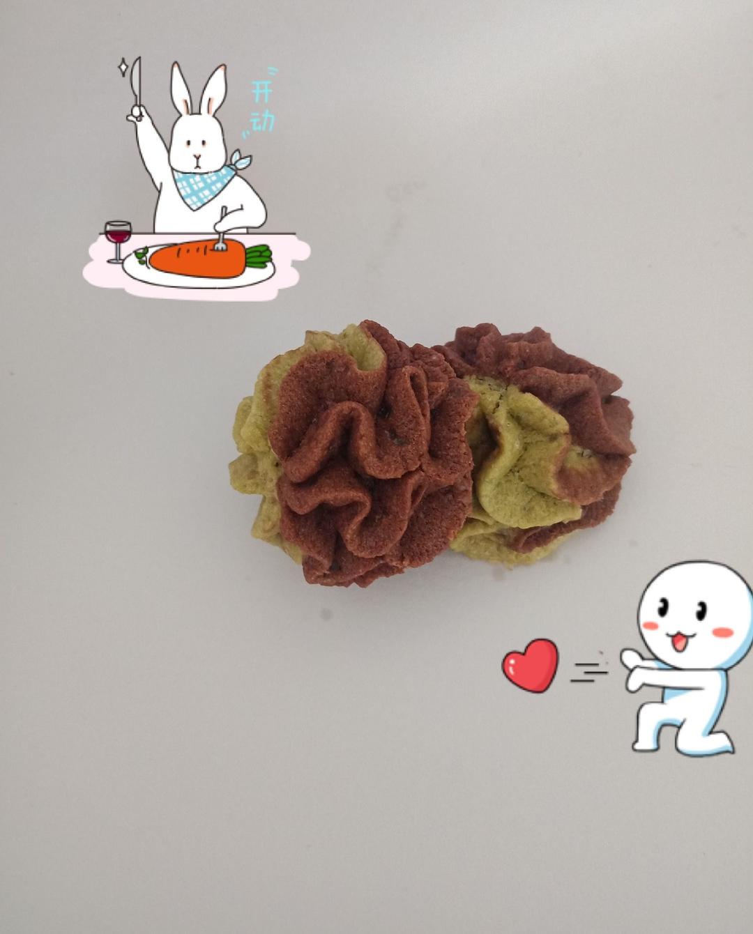 多种口味曲奇（香草、巧克力、抹茶）