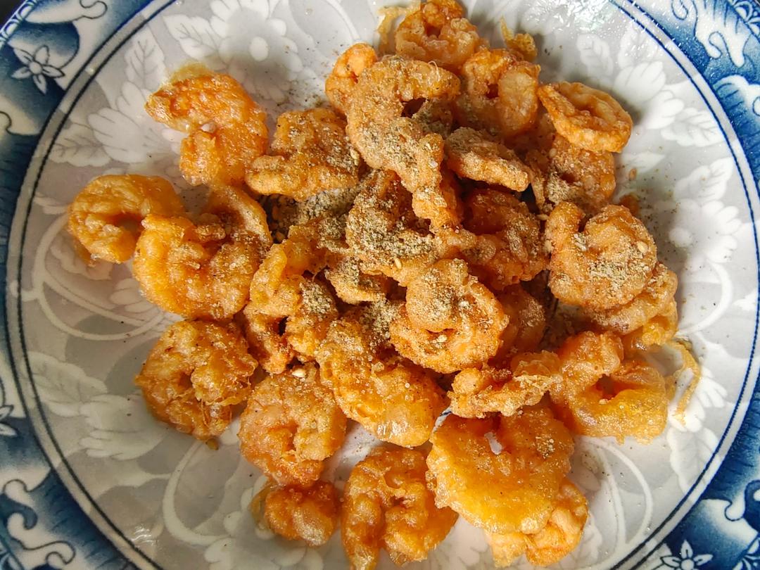 椒盐软炸虾仁～孩子们爱吃的营养美味