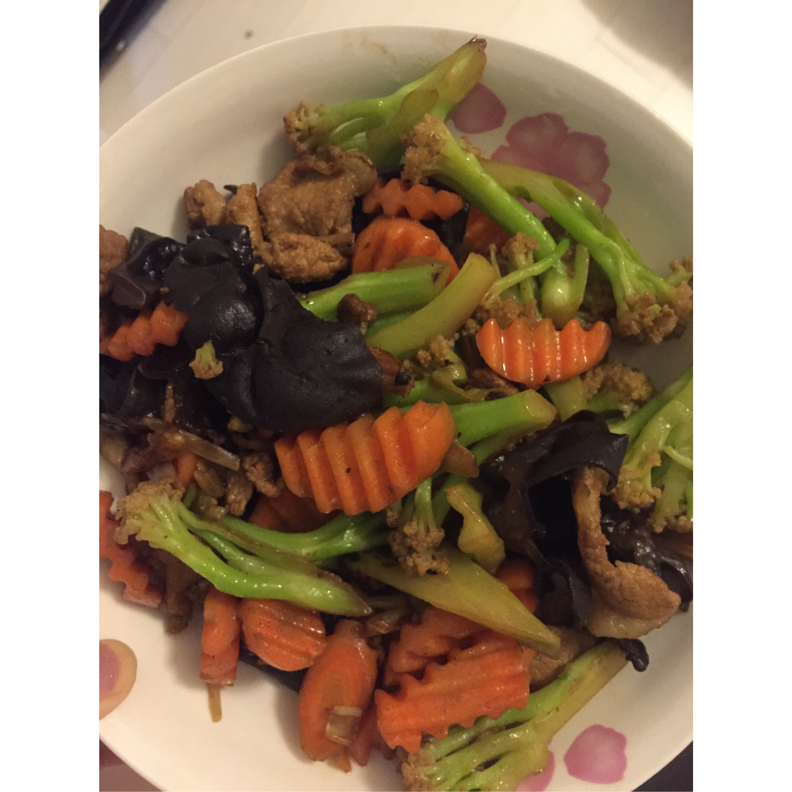 花菜炒肉片