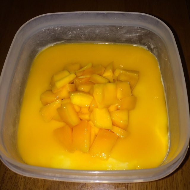 料超足的芒果慕斯蛋糕