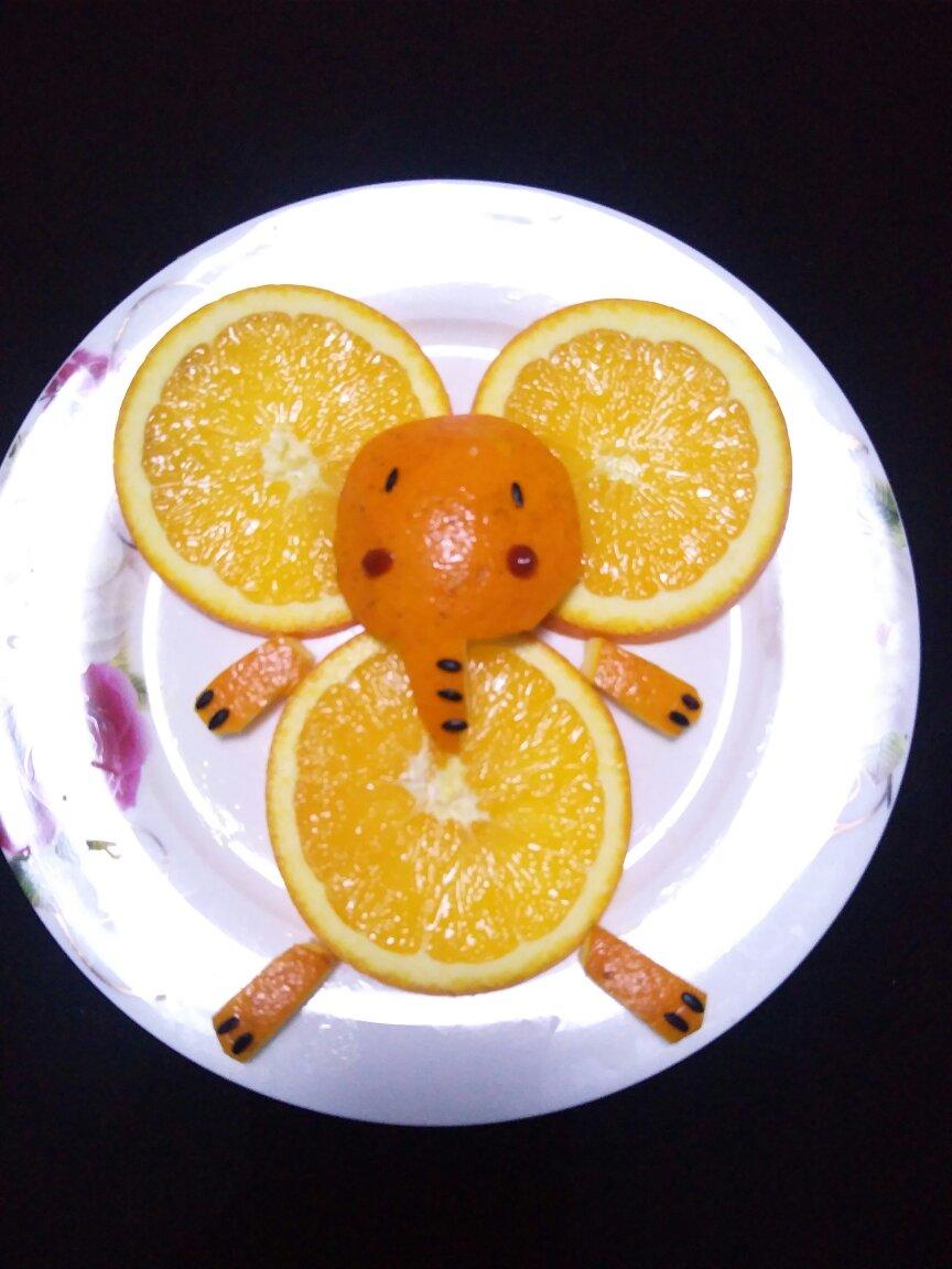 手机用户3830_dngp做的趣味水果拼盘—大象