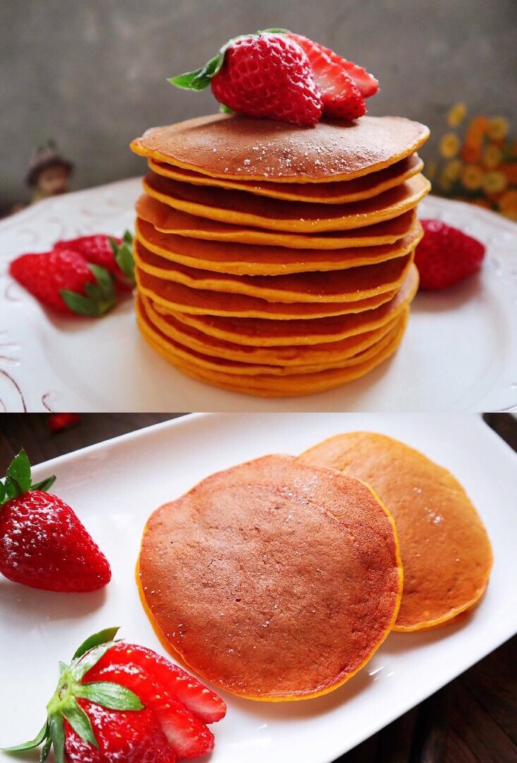 超好吃❗️无油奶香南瓜松饼🥞秒变铜锣烧的做法