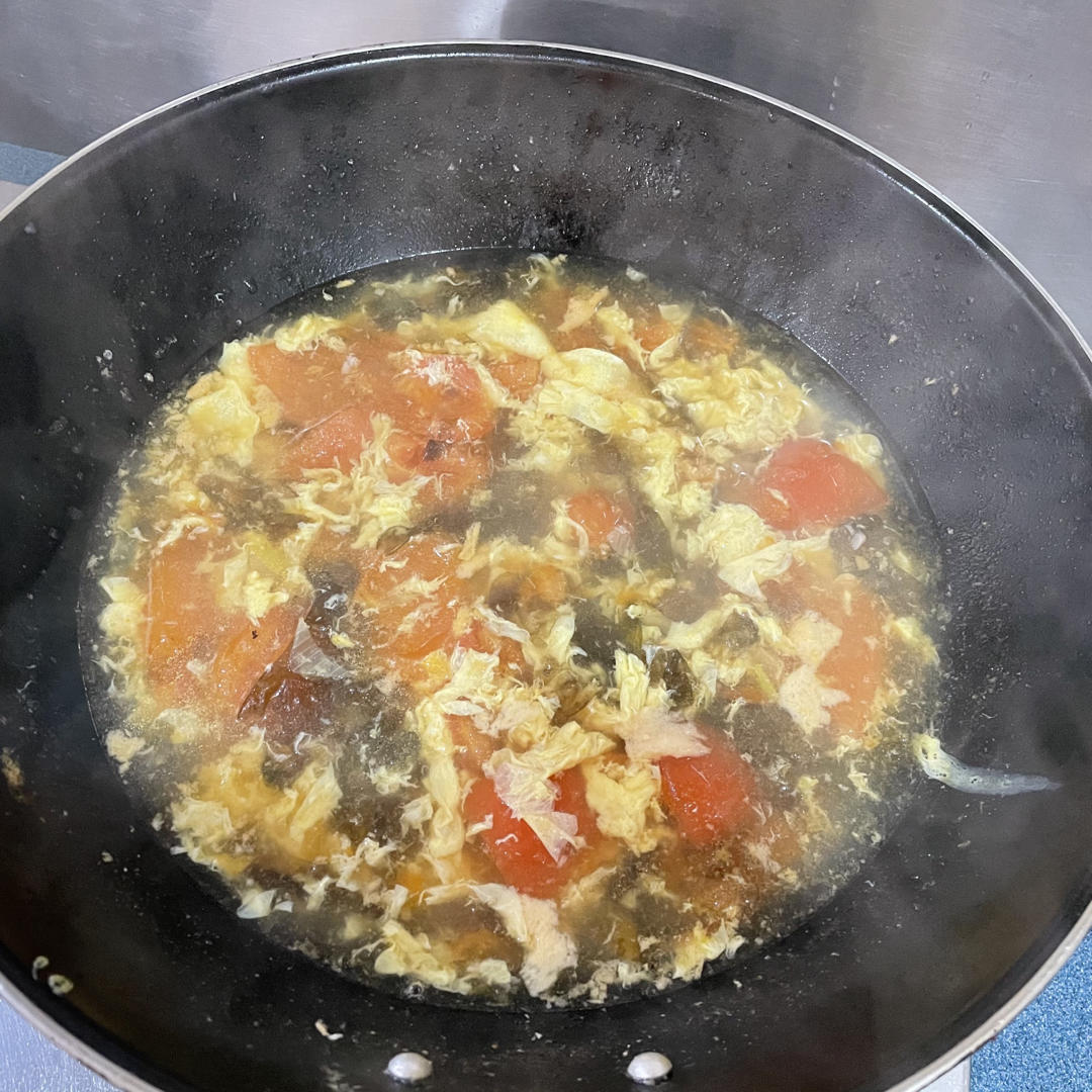 西红柿鸡蛋紫菜汤『独家』