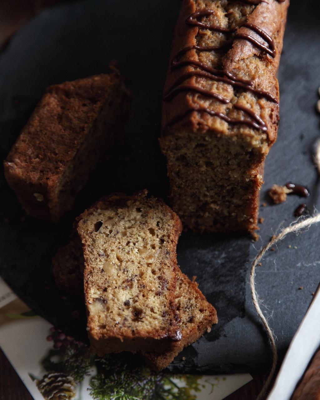 香蕉核桃磅蛋糕 Banana & Walnut Pound Cake