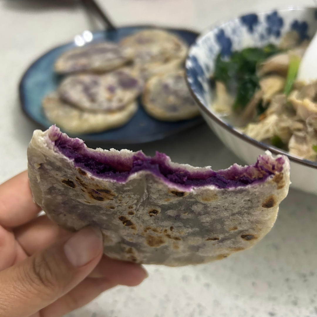 紫薯饼(无糖无油)