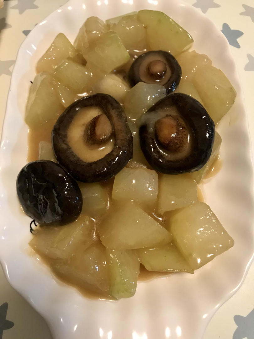 减肥餐香菇烧冬瓜