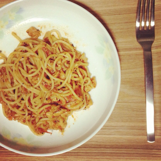 番茄金枪鱼意面（简易食材版）