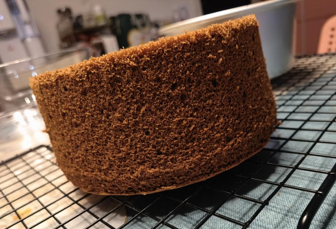 6寸可可戚风（内附8寸5蛋配方）