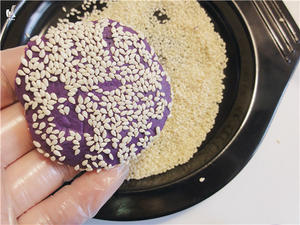 紫薯糯米小饼--超简单烤箱版的做法 步骤7