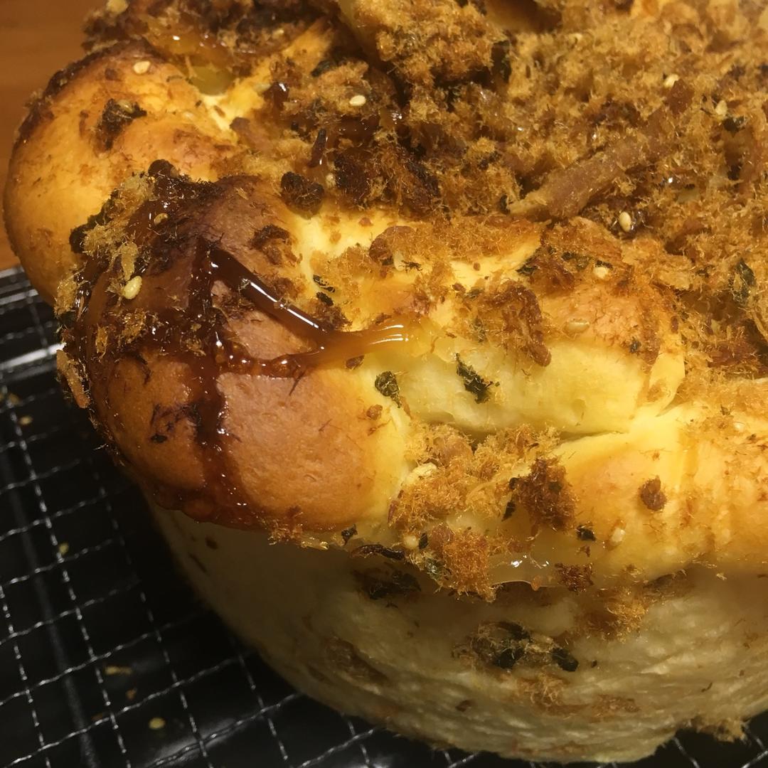 肉松手撕面包—超软会爆浆的面包哟