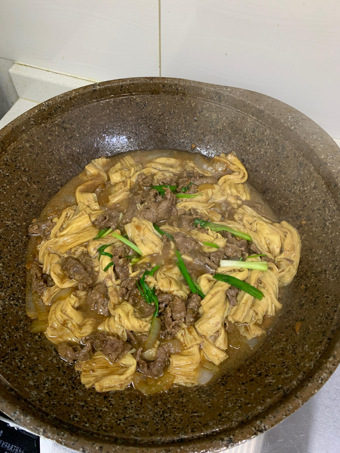 强强联手的腐竹焖牛肉