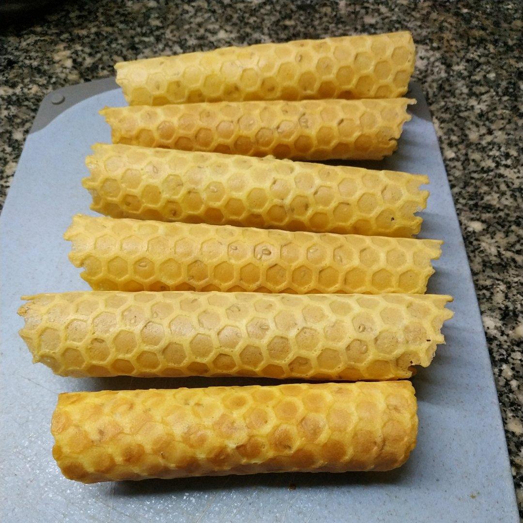 酥掉渣的三色蛋卷❗️搅一搅就能成功❗️巨好吃